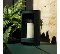 AYTM Ora lantern, dark green, height 28.2 cm, glass, aluminium