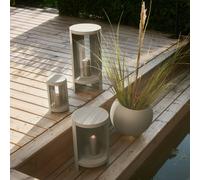 AYTM Ora lantern, grey-brown, height 58.4 cm, glass, aluminium