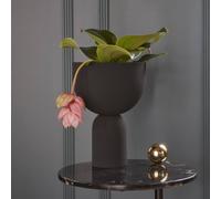 AYTM Torus flower pot, black, Ø 22 cm, height 30.6 cm, iron