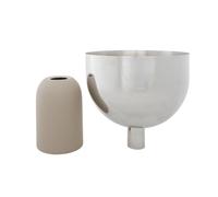 AYTM Torus flower pot, grey, Ø 22 cm, height 30.6 cm, iron