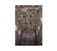AYTREDF 50 Most Famous Paintings - Sistine Chapel Ceiling by Michelangelo Canvas Poster Bedroom Decor Landscape Office Room Decor Gift 16x24inch(40x60cm)