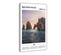 AYTREDF Baja California Sur Canvas Poster Bedroom Decor Landscape Office Room Decor Gift 12x18inch(30x45cm)