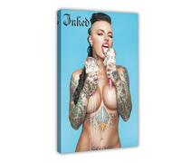 AYTREDF Christy Mack Ice Cream Poster Canvas Poster Bedroom Decor Landscape Office Room Decor Gift 08x12inch(20x30cm)