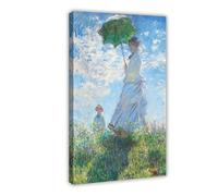 AYTREDF Claude Monet,Woman with A Parasol - Madame Monet And Her Son,art Prints Canvas Poster Wall Art Decor Print Picture Paintings for Living Room Bedroom Decoration 24x36inch(60x90cm)