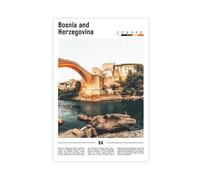 AYTREDF Famous Landscapes from The Europe Are Bosnia And Herzegovina Canvas Poster Wall Art Decor Print Picture Paintings for Living Room Bedroom Decoration 20x30inch(50x75cm)