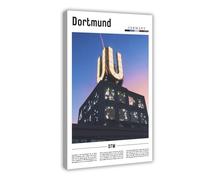 AYTREDF Famous Landscapes from The Europe Are Dortmund Canvas Poster Wall Art Decor Print Picture Paintings for Living Room Bedroom Decoration 12x18inch(30x45cm)