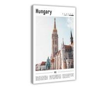 AYTREDF Famous Landscapes from The Europe Are Hungary Canvas Poster Wall Art Decor Print Picture Paintings for Living Room Bedroom Decoration 16x24inch(40x60cm)