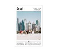 AYTREDF Famous Landscapes from The Middle East Are Dubai Canvas Poster Wall Art Decor Print Picture Paintings for Living Room Bedroom Decoration 16x24inch(40x60cm)