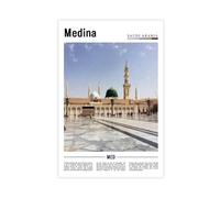 AYTREDF Famous Landscapes from The Middle East Are Medina Canvas Poster Wall Art Decor Print Picture Paintings for Living Room Bedroom Decoration 24x36inch(60x90cm)