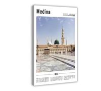 AYTREDF Famous Landscapes from The Middle East Are Medina Canvas Poster Wall Art Decor Print Picture Paintings for Living Room Bedroom Decoration 24x36inch(60x90cm)