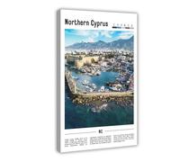 AYTREDF Famous Landscapes from The Middle East Are Northern Cyprus Canvas Poster Wall Art Decor Print Picture Paintings for Living Room Bedroom Decoration 24x36inch(60x90cm)