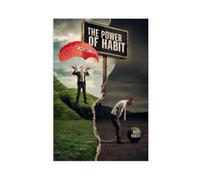 AYTREDF Habit Is A Power Inspirational Life Philosophy Canvas Poster Bedroom Decor Landscape Office Room Decor Gift 08x12inch(20x30cm)