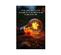 AYTREDF I Am The Easiest Person to Be Disconnected Inspirational Quotes Canvas Poster Wall Art Decor Print Picture Paintings for Living Room Bedroom Decoration 12x18inch(30x45cm)