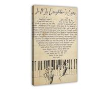 AYTREDF in My Daughter's Eyes Song Lyrics Tree Birds Vintage Canvas Poster Bedroom Decor Landscape Office Room Decor Gift 16x24inch(40x60cm)