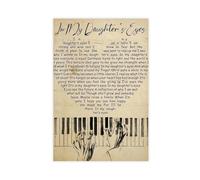 AYTREDF in My Daughter's Eyes Song Lyrics Tree Birds Vintage Canvas Poster Bedroom Decor Landscape Office Room Decor Gift 24x36inch(60x90cm)