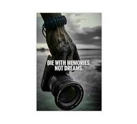 AYTREDF Inspirational Quotes DIE WITH MEMORIES NOT DREAMS Canvas Poster Wall Art Decor Print Picture Paintings for Living Room Bedroom Decoration 20x30inch(50x75cm)