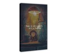 AYTREDF Inspirational Quotes Home Is Not A Place It's A Feeling Canvas Poster Bedroom Decor Landscape Office Room Decor Gift 24x36inch(60x90cm)