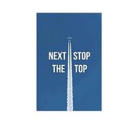 AYTREDF Inspirational Quotes NEXT Stop The Stop Canvas Poster Wall Art Decor Print Picture Paintings for Living Room Bedroom Decoration 20x30inch(50x75cm)