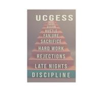 AYTREDF Inspirational Success Staircase Inspirational Quotes for Halloween, Christmas Canvas Poster Wall Art Decor Print Picture Paintings for Living Room Bedroom Decoration 16x24inch(40x60cm)