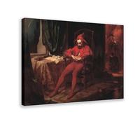 AYTREDF Jan Matejko Stańczyk The Sad Clown. Jester. Joker Dark Academia Fine (2) Canvas Poster Bedroom Decor Landscape Office Room Decor Gift 12x18inch(30x45cm)