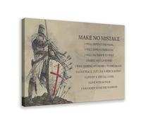 AYTREDF Make No Mistake Motivation Quote Gift For Soldier Fighter Warrior Canvas Poster Bedroom Decor Landscape Office Room Decor Gift 16x24inch(40x60cm)