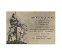 AYTREDF Make No Mistake Motivation Quote Gift For Soldier Fighter Warrior Canvas Poster Bedroom Decor Landscape Office Room Decor Gift 08x12inch(20x30cm)