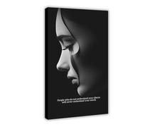 AYTREDF People Who Don't Understand You Won't Understand What You Say Inspirational Life Philosophy Canvas Poster Bedroom Decor Landscape Office Room Decor Gift 16x24inch(40x60cm)