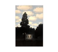 AYTREDF René Magritte L’empire Des Lumières (The Dominion of Light) Canvas Poster Bedroom Decor Landscape Office Room Decor Gift 16x24inch(40x60cm)
