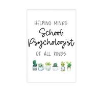 AYTREDF School Psychologist Logo, Help Various Thoughts, Motivational, Consultation Confidential Poster Canvas Poster Bedroom Decor Landscape Office Room Decor Gift 20x30inch(50x75cm)
