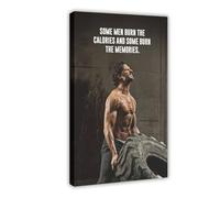 AYTREDF SOME MEN BURN THE CALORIES AND SOME BURN THE MEMORIES Inspirational Quotes Canvas Poster Wall Art Decor Print Picture Paintings for Living Room Bedroom Decoration 20x30inch(50x75cm)