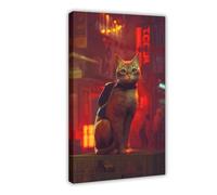AYTREDF Stray Cat Adventure Animal World Canvas Poster Wall Art Decor Print Picture Paintings for Living Room Bedroom Decoration 12x18inch(30x45cm)