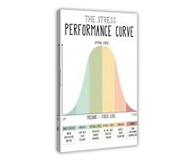 AYTREDF Stress Performance Curve DBT Poster Coping Skills Feeling Emotion Meter Counselor Therapist Office Canvas Poster Bedroom Decor Landscape Office Room Decor Gift 12x18inch(30x45cm)