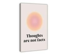 AYTREDF Thoughts Are Not Facts Mental Health Quotes Therapy Office Motivational Sayings Canvas Poster Bedroom Decor Landscape Office Room Decor Gift 16x24inch(40x60cm)