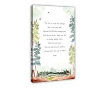 AYTREDF Try Not to Resist Change, Minimalist, Poetry Rumi Inspirational Quotes Canvas Poster Bedroom Decor Landscape Office Room Decor Gift 20x30inch(50x75cm)