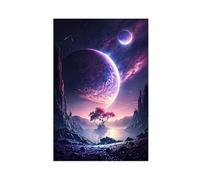 AYTREDF Valley Of Galaxy Landscape Beautiful Scenery Canvas Poster Bedroom Decor Landscape Office Room Decor Gift 24x36inch(60x90cm)