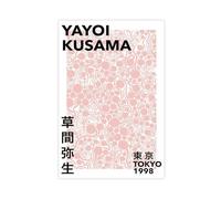 AYTREDF Yayoi Kusama, Exhibition Poster, Tokyo 2001- Dot - Pink - Japanese Art, Decorative Prints Living Room Bedroom December 16x24inch(40x60cm)