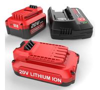 AYTXTG 2Pack V20 Battery and Fast Charger for Craftsman 20V Max Battery CMCB202 CMCB204 CMCB206CMCB201 CMCB100 CMCB124 Craftsman 20V Charger