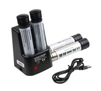 AYTXTG 4Pack 3.6V Versapak 3000mAh Lithium Battery Replacement for Black & Decker Versapak Battery VP100 VP100C VP105 VP105C VP110 VP110C VP143, with 2-Port Black Decker 3.6V Charger