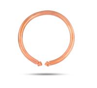 Ayu Overseas Pure Copper Adjustable Wrist Kada Heavy Thick Bracelet for Men & Women | Handmade Open Cuff Bangle | Ayurvedic Copper Wrist Band | Unisex Healing Jewelry | 7.5 cm Diameter
