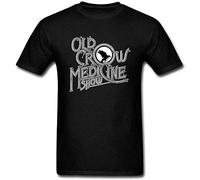 AYUAN Men's Old Crow Medicine Show Logo T-Shirt M ColorName Short Sleeve Black