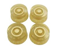 AYUBOUSA Pro Imperial Inch Size Bell Top Hat Knobs Compatible with USA Made Les Paul Style Electric Guitar, Gold (Set of 4)