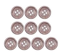 Ayuduots 10pcs 12.5mm Mother of Pearl Shell Buttons, Natural Pearl White 2-4 Holes Round Sewing Button for Jacket Skirts Sewing Craft