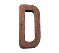 Ayuduots 3in Nordic Style Black Walnut Decorative Letters, Alphabets Unfinished Wood Letters for Wall Decoration Room Name Signs