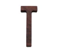 Ayuduots 3in Nordic Style Black Walnut Decorative Letters, Alphabets Unfinished Wood Letters for Wall Decoration Room Name Signs