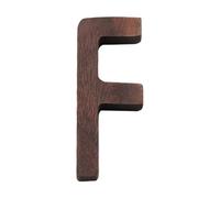 Ayuduots 3in Nordic Style Black Walnut Decorative Letters, Alphabets Unfinished Wood Letters for Wall Decoration Room Name Signs