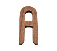 Ayuduots 3in Nordic Style Black Walnut Decorative Letters, Alphabets Unfinished Wood Letters for Wall Decoration Room Name Signs