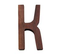 Ayuduots 3in Nordic Style Black Walnut Decorative Letters, Alphabets Unfinished Wood Letters for Wall Decoration Room Name Signs