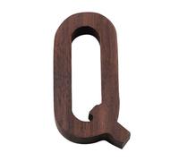 Ayuduots 3in Nordic Style Black Walnut Decorative Letters, Alphabets Unfinished Wood Letters for Wall Decoration Room Name Signs