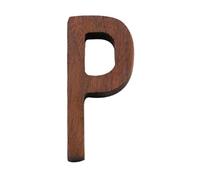 Ayuduots 3in Nordic Style Black Walnut Decorative Letters, Alphabets Unfinished Wood Letters for Wall Decoration Room Name Signs