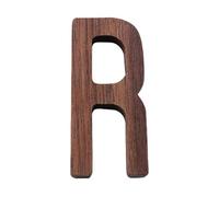 Ayuduots 3in Nordic Style Black Walnut Decorative Letters, Alphabets Unfinished Wood Letters for Wall Decoration Room Name Signs